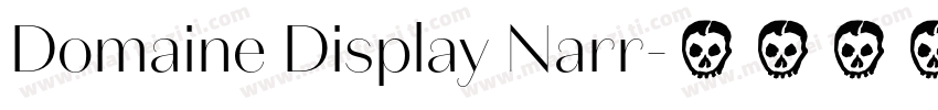 Domaine Display Narr字体转换